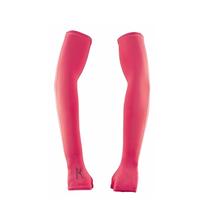MIZUNO 美津濃 抗UV運動袖套(穿掌式)  32TY4G0364 玫紅色  桃紅色 新款上市特價$500元(雙)