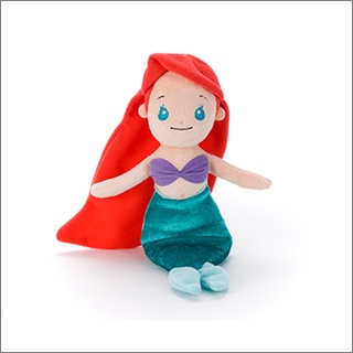 日本 迪士尼 T-arts Beans Collection 小美人魚 愛麗兒 Ariel 豆豆水洗 坐姿 玩偶 娃娃