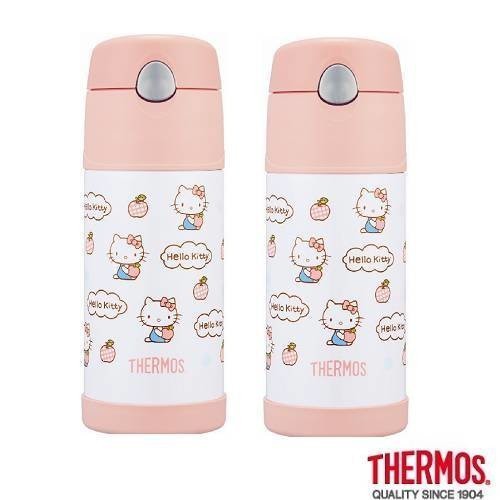 THERMOS 膳魔師兒童保溫瓶 F4004KT6 Kitty 蘋果篇 370ml