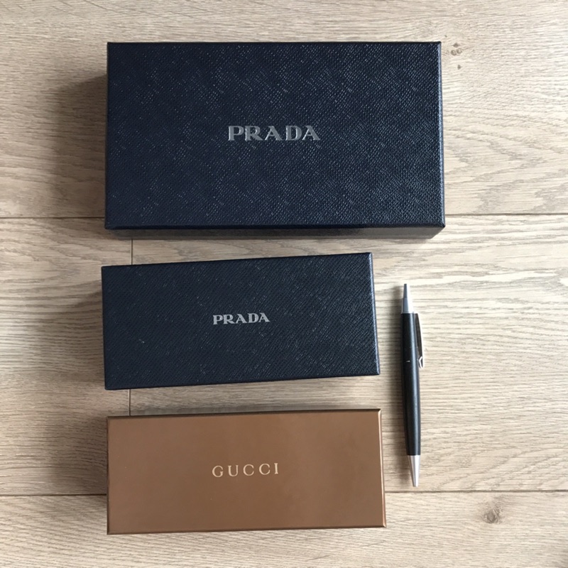 PRADA/GUCCI 長夾盒/皮夾盒/眼鏡盒