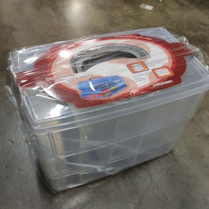 特大 三層 小車收納盒 收納盒 可自行變換 透明工具盒 手提盒 玩具 收納盒 收納 首飾盒 積木盒 配件盒 多美汽車收納