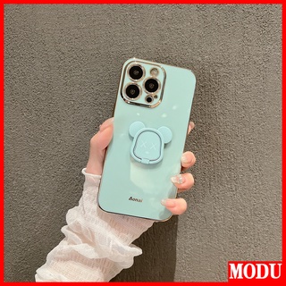 REDMI MODU外殼豪華電鍍紅米Note 10C 7 8 9 9S 10 10S 11 11S Pro暴力熊支架矽膠