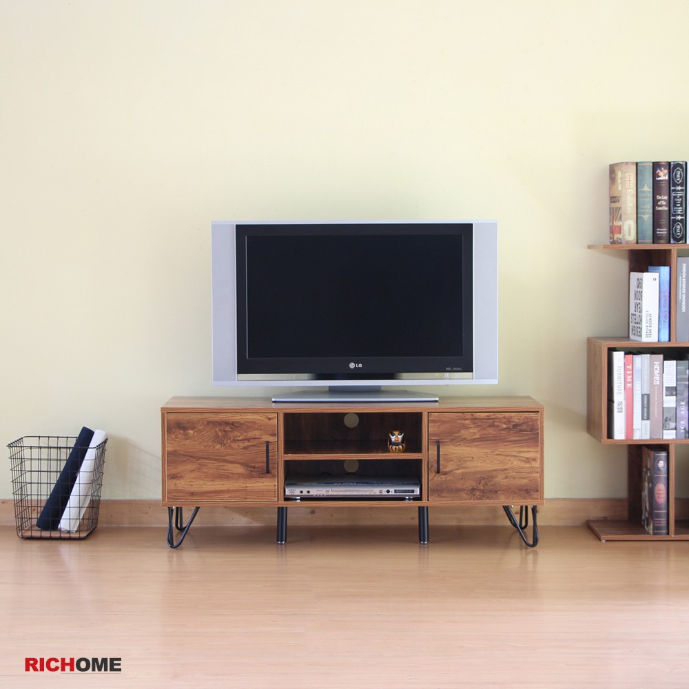 RICHOME  TV149  工業風電視櫃(120CM)(可調式腳墊)   視聽櫃  電視櫃   置物櫃  鞋櫃