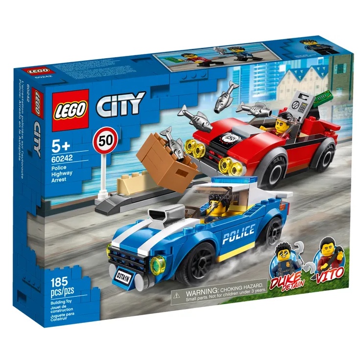 二手 LEGO 樂高—60242 CITY系列 警察高速公路追捕戰 現貨