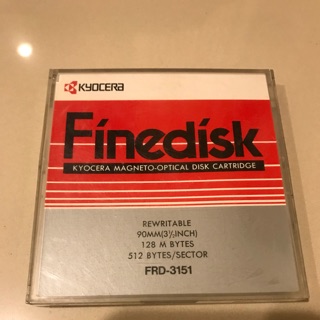 FRD-3151 Finedisk Kyocera magneto-optical disk cartridge