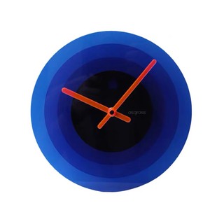 asgrass原創設計北歐ins極簡亞克力掛鐘藍色圓形壁鐘客廳鐘錶裝飾
