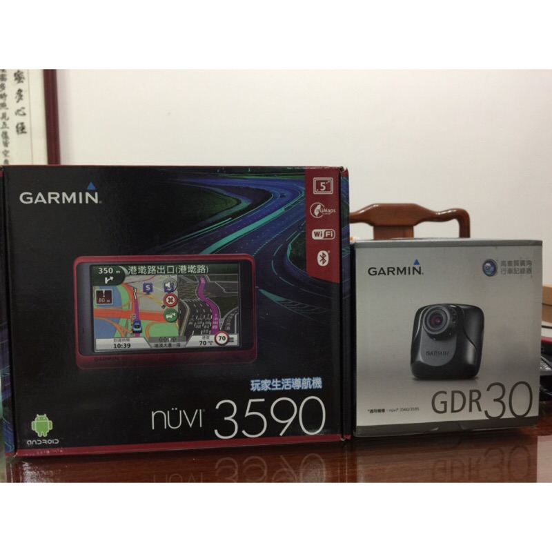GARMIN nüvi 3590 GPS 衛星導航 5吋+Garmin GDR30 1080p 高畫質廣角行車記錄器
