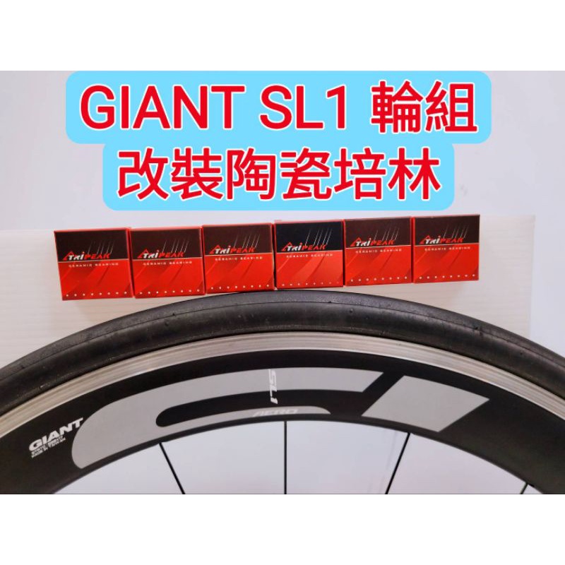 GIANT SL1 輪組改陶瓷培林 Tripeak 陶瓷培林 改完速度提升100% 順暢 滑順 快速 轉不停