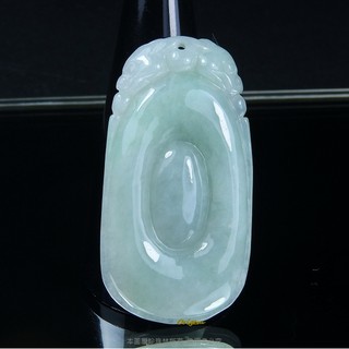 珍珠林~如意雙龍搶珠玉珮~A貨緬甸翡翠雙面雕刻~新品到.特價回饋 #327