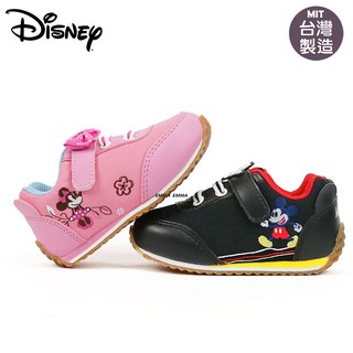 Disney 迪士尼米奇米妮電繡圖騰布鞋(118832.118833)黑.桃14.5-16號