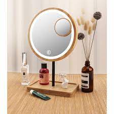 木光初鏡 磁吸放大鏡版 LED化妝鏡 三段光可旋轉 化妝鏡