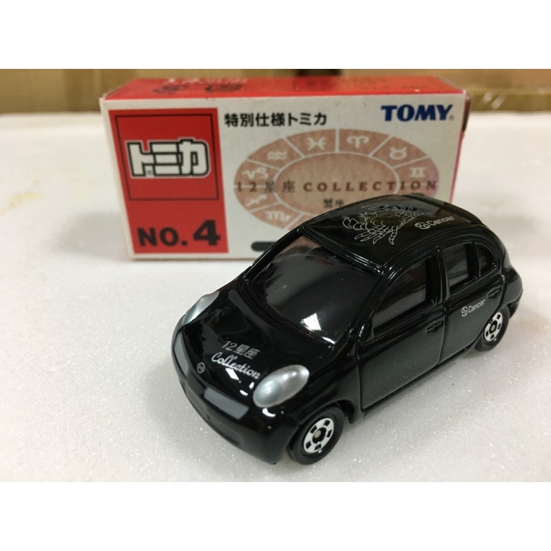 [FuFu日貨］トミカ TOMICA 舊藍標 12星座系列 NO.4 蟹座 NISSAN MARCH