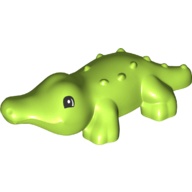 【台中翔智積木】LEGO 樂高 DUPLO 得寶 動物補充 Alligator 萊姆綠 鱷魚 小鱷魚 鱷魚寶寶10975
