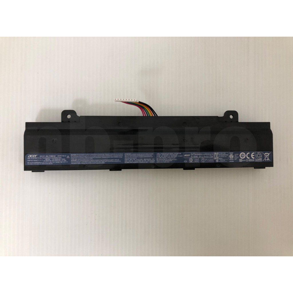 (NBPRO)全新原廠平輸-電池(ACER-AL15B32)5040mAh V5-591，V5-591G，57LK