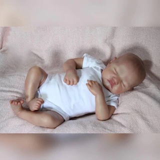 模擬嬰兒洋娃娃 保姆練習培訓娃娃 手工軟矽膠重生娃娃栩栩如生可愛娃娃玩偶 睡眠娃娃