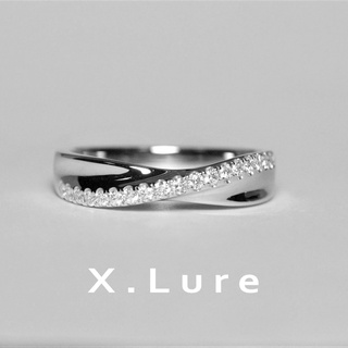 【X.LURE】14K 交叉扭轉鑽石男戒 線戒 鑽戒 K金戒 男戒 中性戒 真金 真鑽 K金 輕珠寶