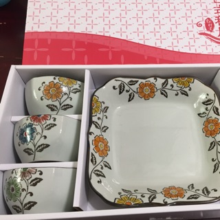日式和風松村窯碗盤組