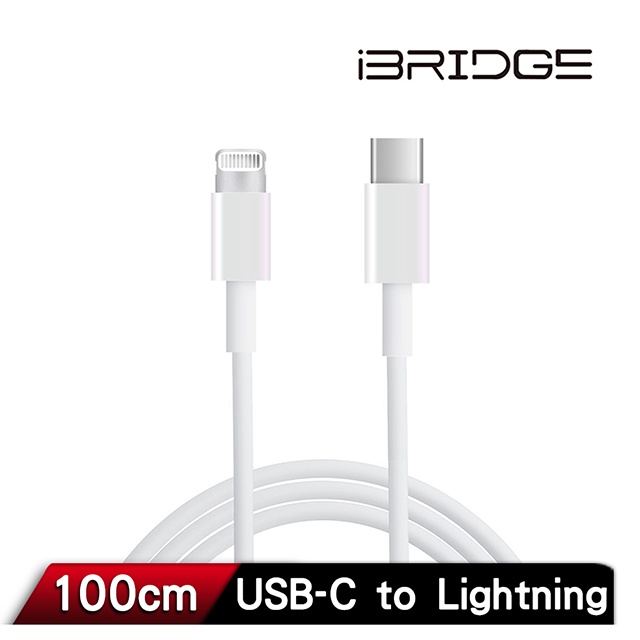 【iBRIDGE】iPhone 、iPad手機專用充電線 USB &amp; USB-C to Lightning傳輸線