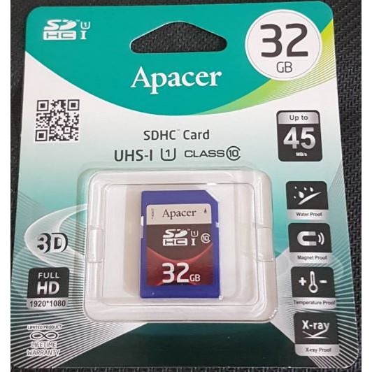 🎀樂樂購LaLaGO🎀全新 Apacer宇瞻32GB SDHC Class10 記憶卡【D022D03004】