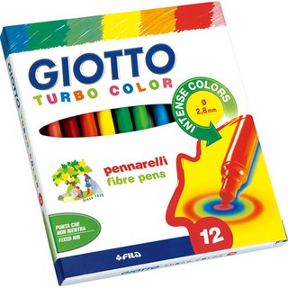 義大利GIOTTO 可洗式兒童細頭彩色筆(12色) 416000