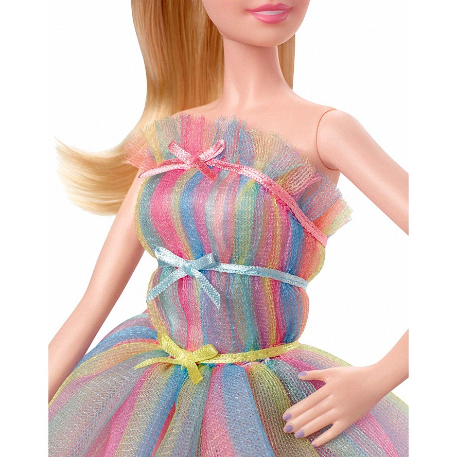 ~熱銷~新款Barbie芭比娃娃之生日祝福經典款珍藏版禮盒女孩洋娃娃玩具GHT42