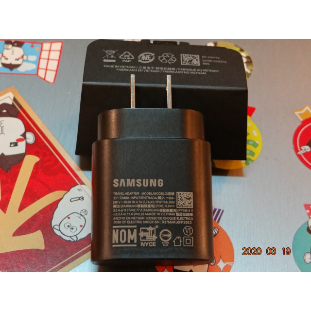 三星Galaxy Note10+/Note10 S20 S21 /25W閃充USB-C旅充頭  EP-TA800+傳輸線