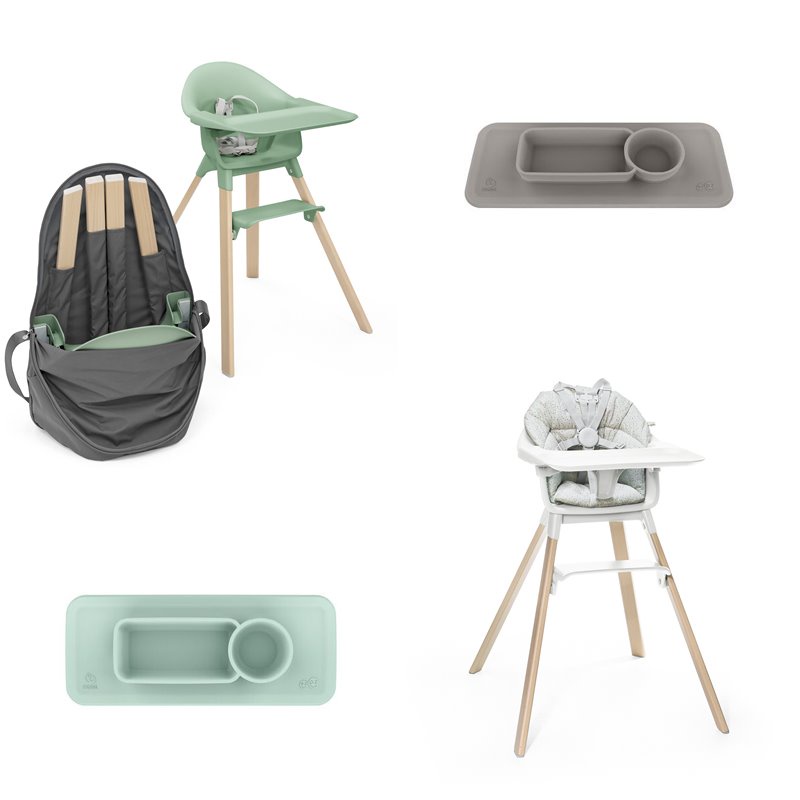 Stokke® Clikk™ High Chair 兒童餐椅專用旅行收納袋 專用坐墊 專用ezpz一體式餐墊盤 專用配件