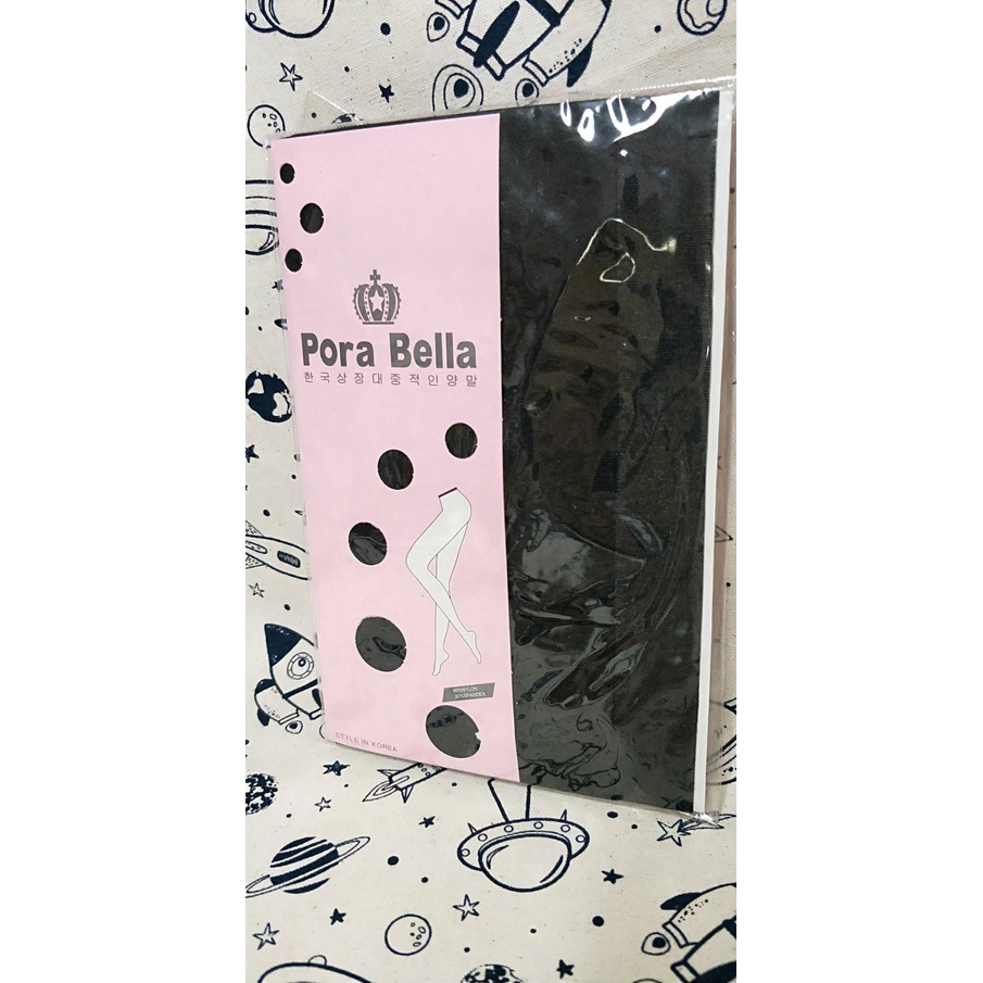 [全新]Pora Bella 黑色絲襪 韓國製  Size: M~XL