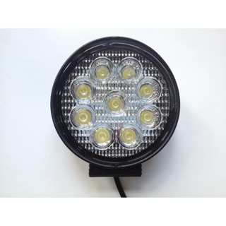 27W LED工作燈 保證亮(白光聚光)12V 24V LED燈 霧燈 日行燈 探照燈 怪手 貨車 露營燈 工作燈手提燈