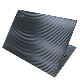 【Ezstick】Lenovo ThinkPad X1C 9TH Gen9 黑色卡夢紋機身貼 (上蓋+鍵盤週圍+底部)