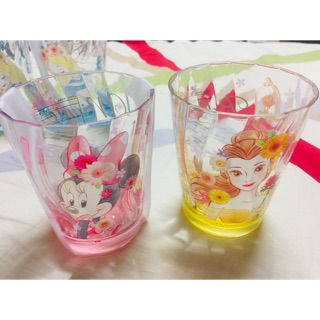 日本迪士尼樂園日本代購公主系列水杯漱口杯飲料杯