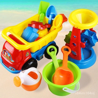 【優選好物】兒童沙灘玩具車套裝戲水桶挖沙鏟子玩沙大號寶寶男女孩工具決明子jioyh o8Et
