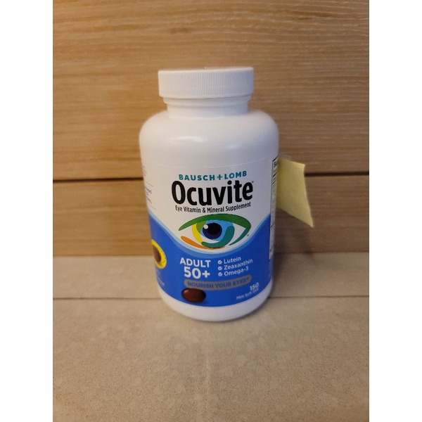 美國老人州 Ocutive adult 50＋博士倫 銀髮族 眼睛維他命 葉黃素 Omega 3 150顆現貨