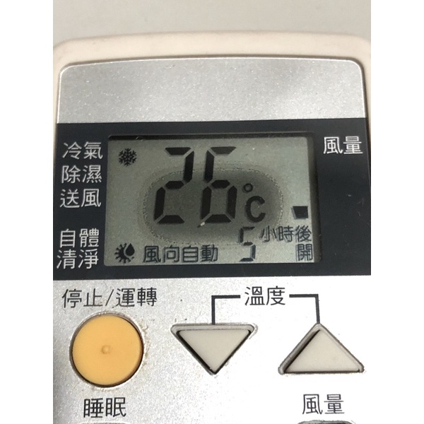 《出清》二手  國際牌 Panasonic 原廠 實拍 冷氣遙控器 C8024-490  / 原室內機 CS-A63C2