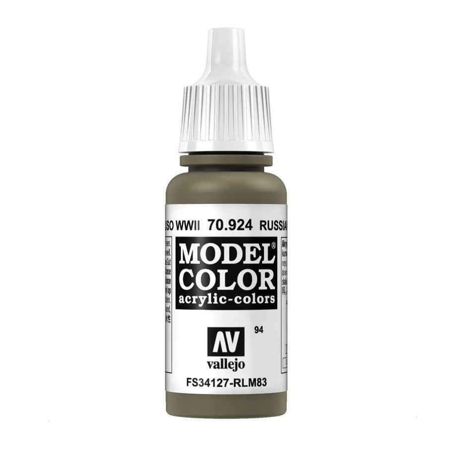 Acrylicos Vallejo 模型色彩 Model Color 094 70924 二戰俄羅斯制服色 17ml