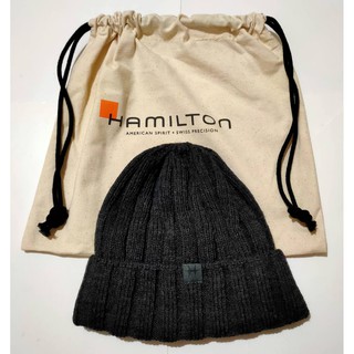 Hamilton漢米爾頓 原廠 毛帽 附帆布收納袋(全新品)