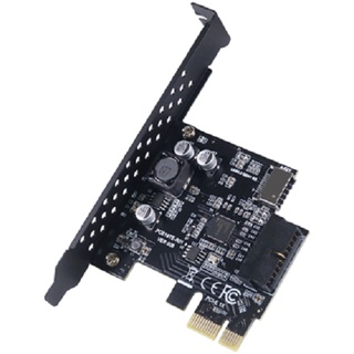 伽利略 PCI-E 1X USB3.1 Gen1 Type-E+19pin 擴充卡(PE319E)
