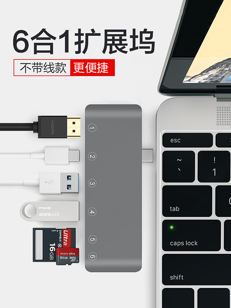 ☀【七千貓數碼】☀熱賣 ✦轉接器💕Type-C轉換器蘋果MacBook筆記型電腦配件USB介面pro轉接頭HDMI擴展