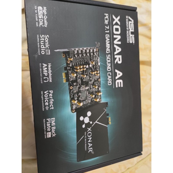 ASUS華碩 Xonar AE 7.1聲道/光纖/150ohm耳機擴大器/PCI-E介面