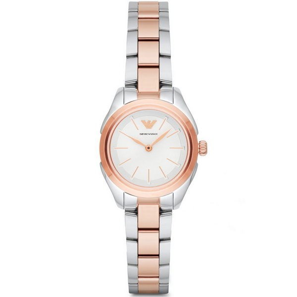 【Emporio Armani亞曼尼】 AR11029 簡約時尚 鋼錶帶女錶 玫瑰金/銀 32mm 台南 時代鐘錶