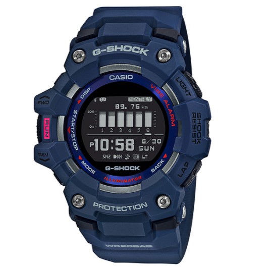 【天龜】CASIO G-SHOCK 多功能藍牙計步運動錶 GBD-100-2