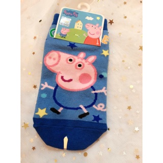 現貨 台灣製 Peppa Pig 佩佩豬 男童 兒童平版襪 佩佩喬治童襪