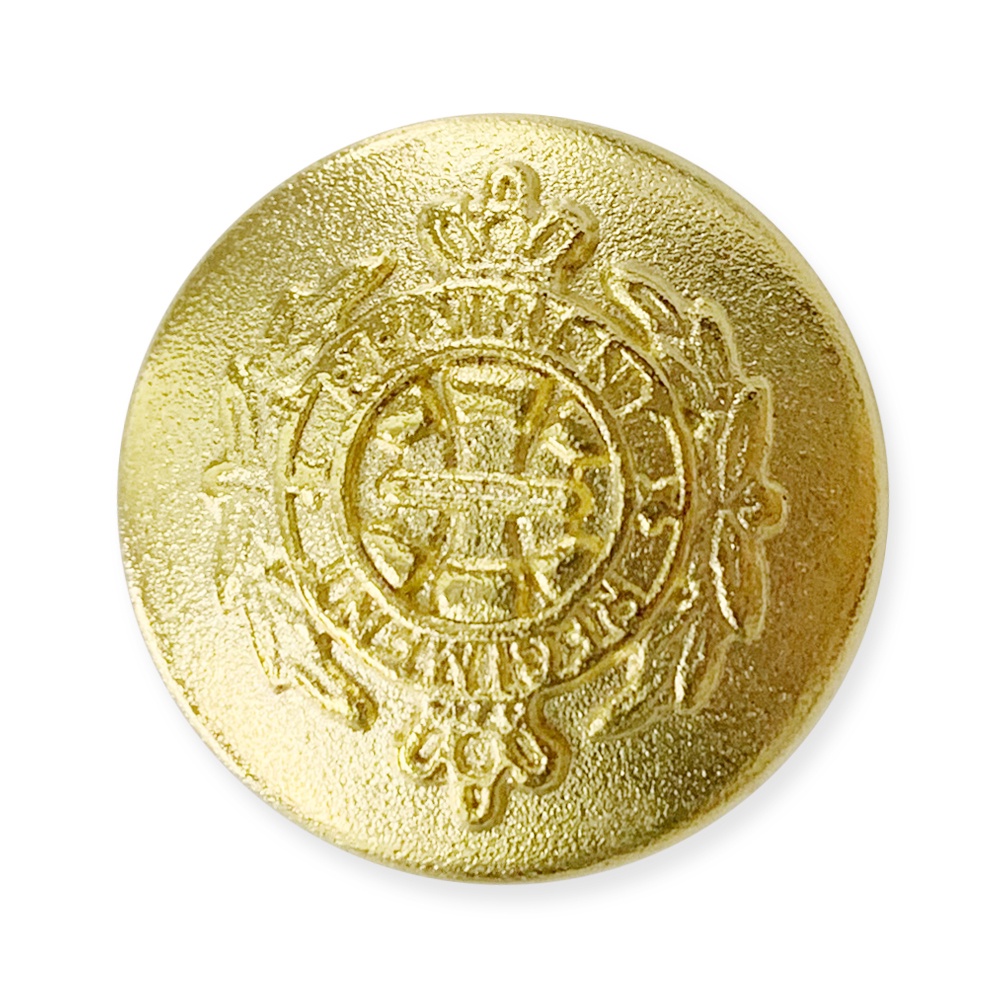 義大利製 皇冠 桂冠 金屬釦 金屬鈕釦 合金鈕釦 10顆/組 6392 金色【恭盟】