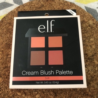 珍藏出清 E.L.F. elf Cream Blush Palette Soft 腮紅膏 四色膏狀腮紅盤 腮紅霜