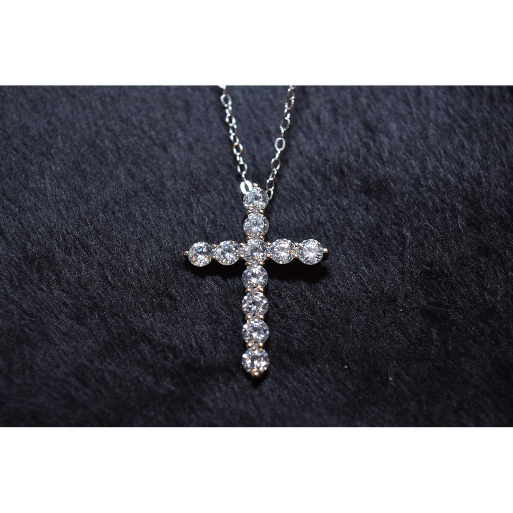 Diamond Cross - Zircon Silver 925