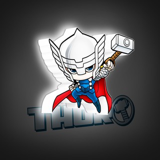 交換禮物【MARVEL復仇者聯盟系列】Mini 3D立體夜燈 ↗索爾 鋼鐵人 洛基 美國隊長 ↖ 聖誕禮物 禮物