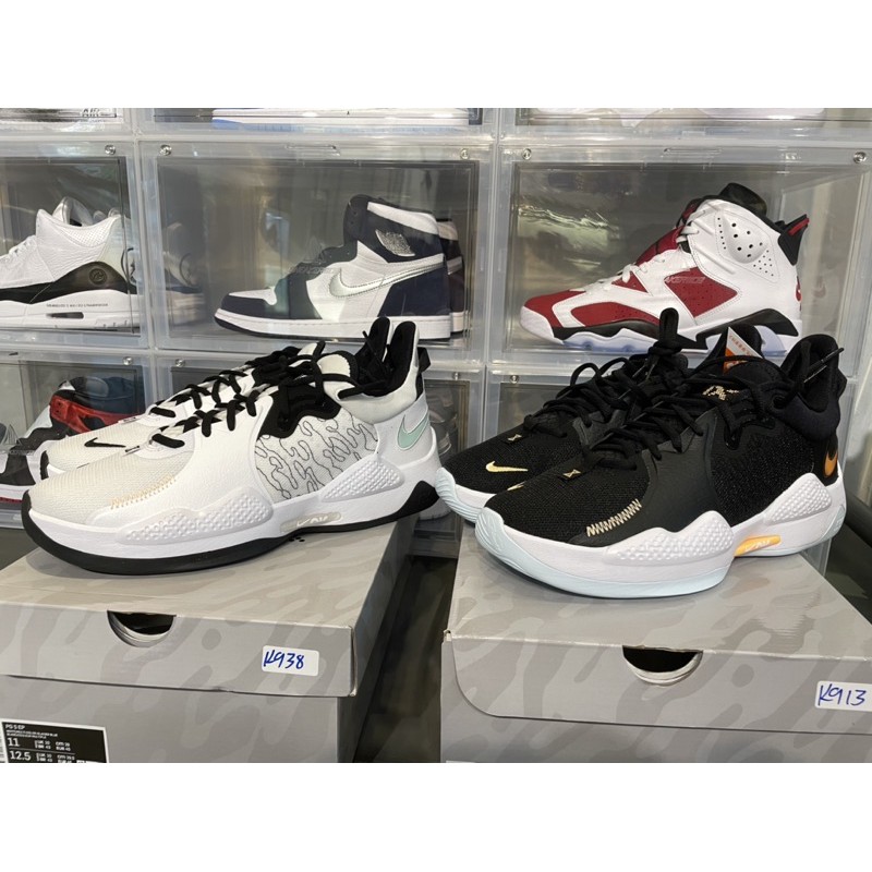零碼出清 全新台灣公司貨 NIKE PG5 籃球鞋 實戰鞋 黑白CW3146-001 白CW3146-100