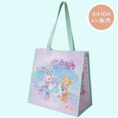 日本迪士尼海洋 2017新品 達菲新朋友 Stella Lou 史黛拉兔子 購物袋