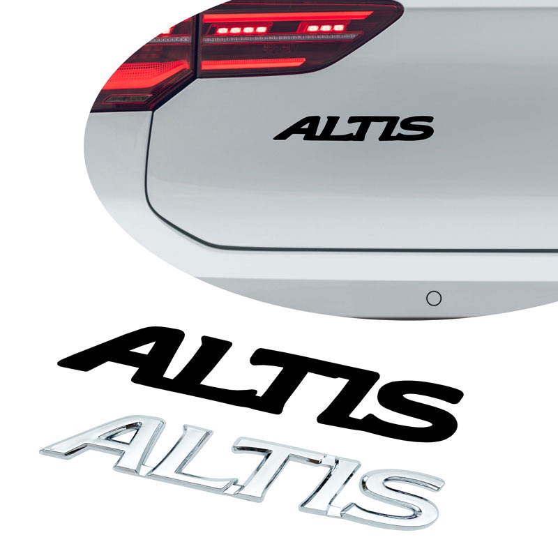 三維 ABS Altis 標誌汽車後備箱貼花標誌徽章擋泥板貼紙適用於豐田雅力士卡羅拉 Altis 雅力士汽車配件