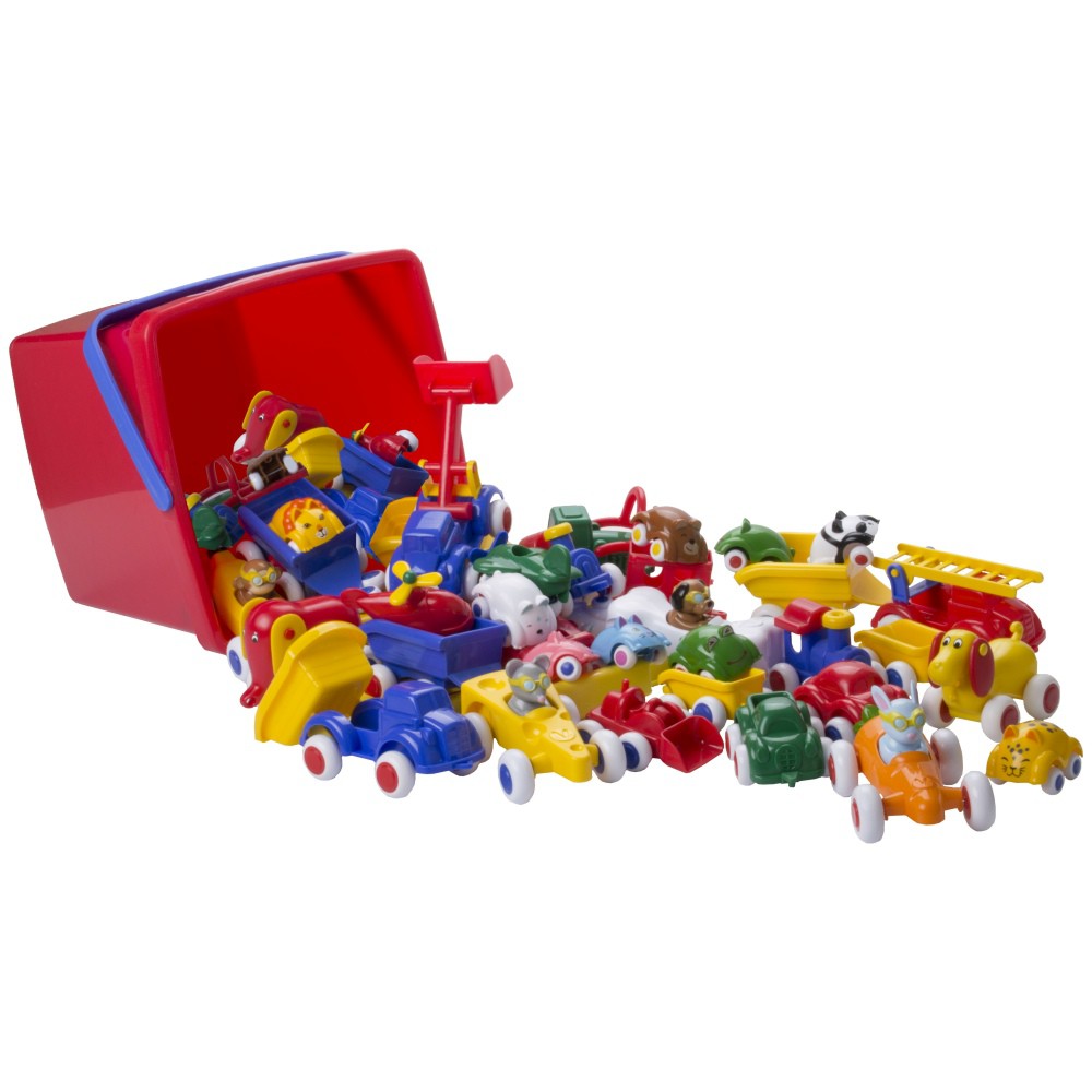 瑞典Viking Toys維京玩具-玩具車桶裝30件組